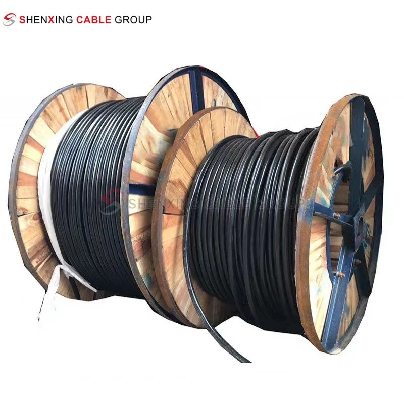 Copper conductor PE insulated overhead cable