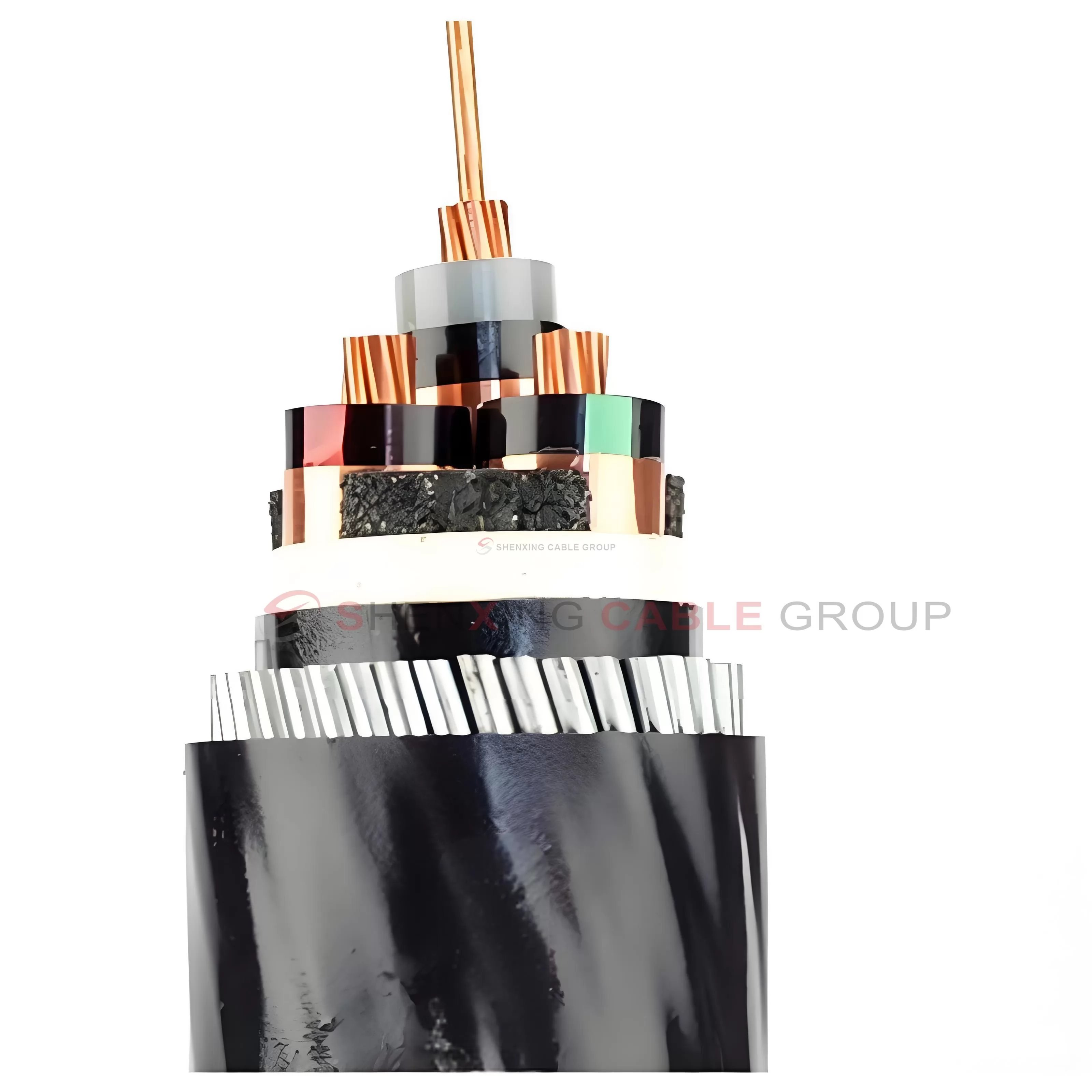XLPE insulated fine round steel wire armored PVC sheathed power cable