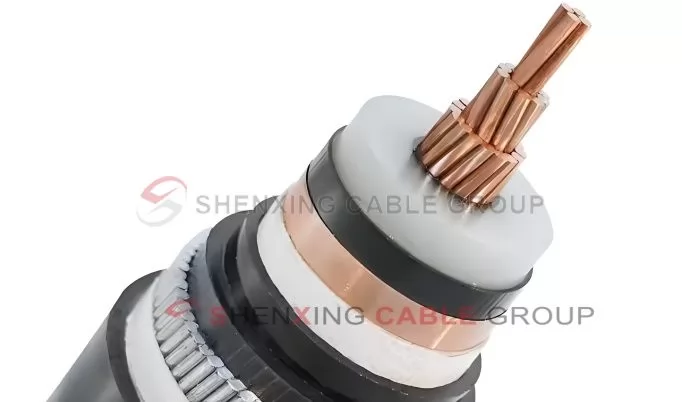 XLPE insulated fine round steel wire armored PVC sheathed power cable