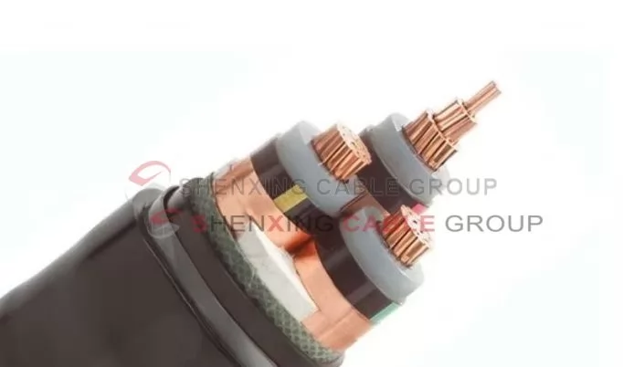 XLPE insulated fine round steel wire armored PVC sheathed power cable