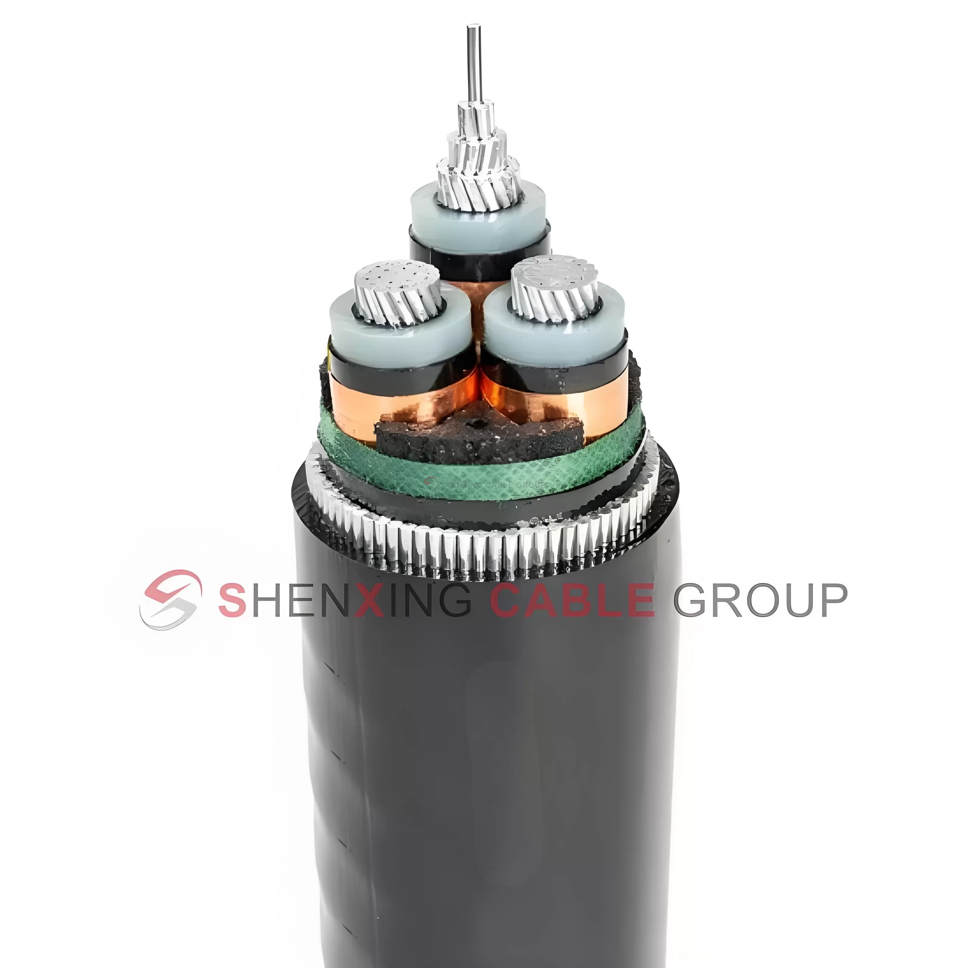 Medium Voltage Aluminum Core XLPE Insulated PVC Sheathed Steel Wire Armored Power Cable