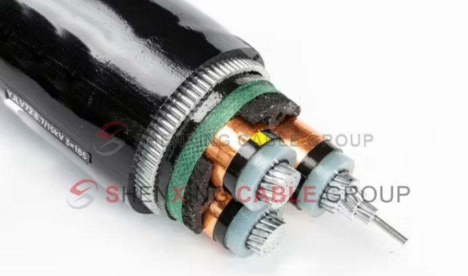 Medium Voltage Aluminum Core XLPE Insulated PVC Sheathed Steel Wire Armored Power Cable
