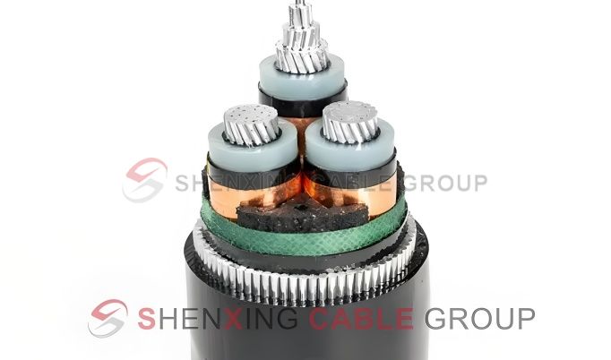 Medium Voltage Aluminum Core XLPE Insulated PVC Sheathed Steel Wire Armored Power Cable