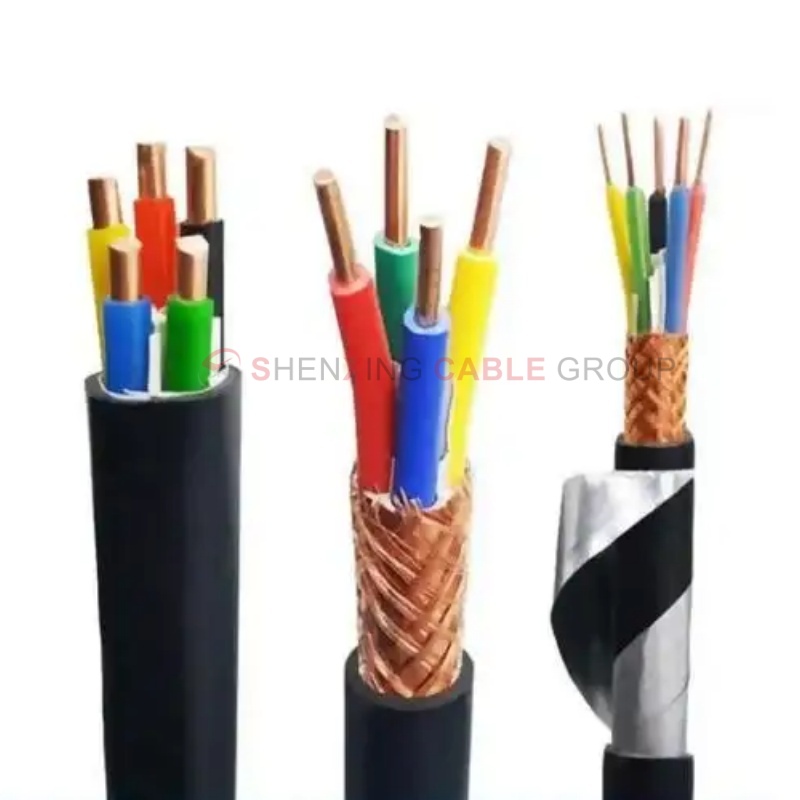 Multi-core armored control flexible cable
