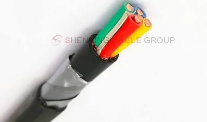 Multi-core armored control flexible cable