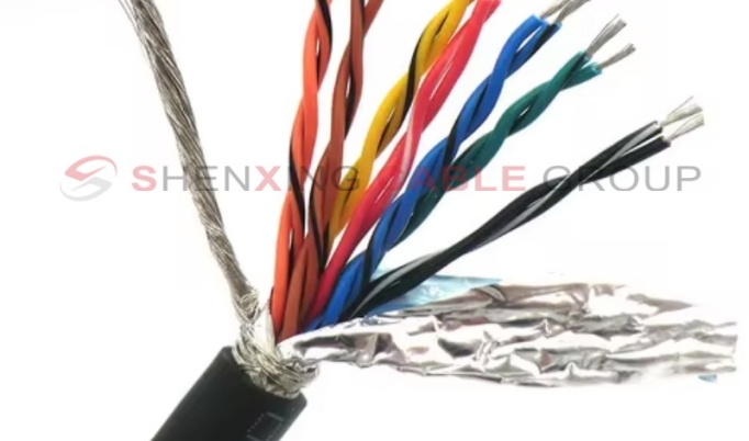 Twisted pair signal communication control cable