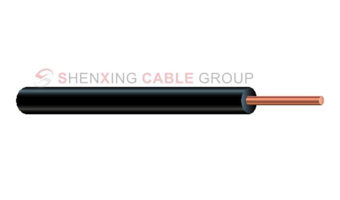 Copper conductor PE insulated overhead cable