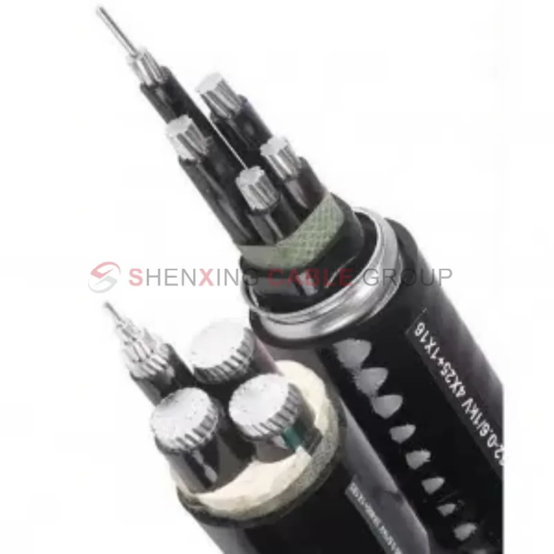 Medium voltage, aluminum alloy conductor, xlpe insulation, PVC sheath, steel tape armor, power cable
