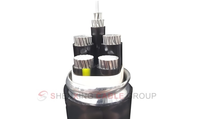 Medium voltage, aluminum alloy conductor, xlpe insulation, PVC sheath, steel tape armor, power cable