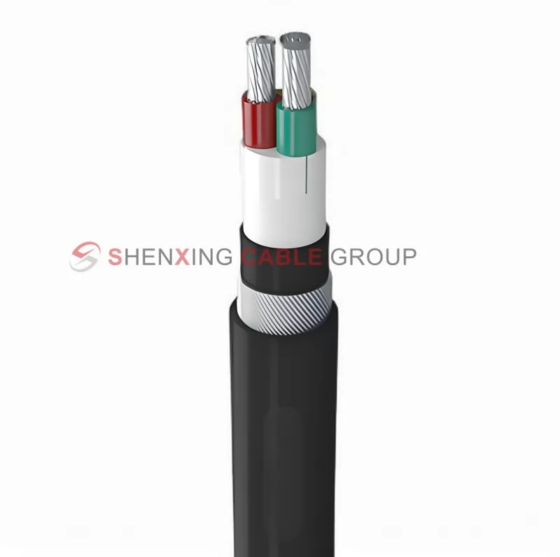 Aluminum core XLPE insulation PVC sheathed steel wire armored power cable