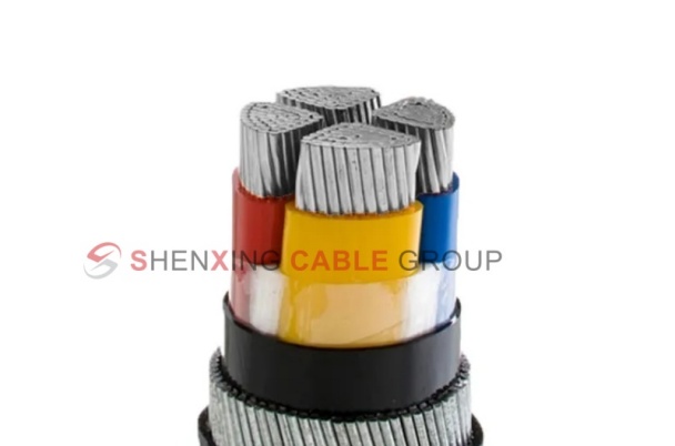 Aluminum core XLPE insulation PVC sheathed steel wire armored power cable