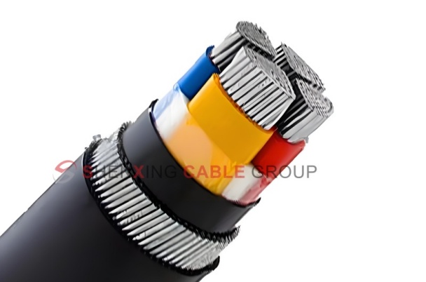 Aluminum core XLPE insulation PVC sheathed steel wire armored power cable