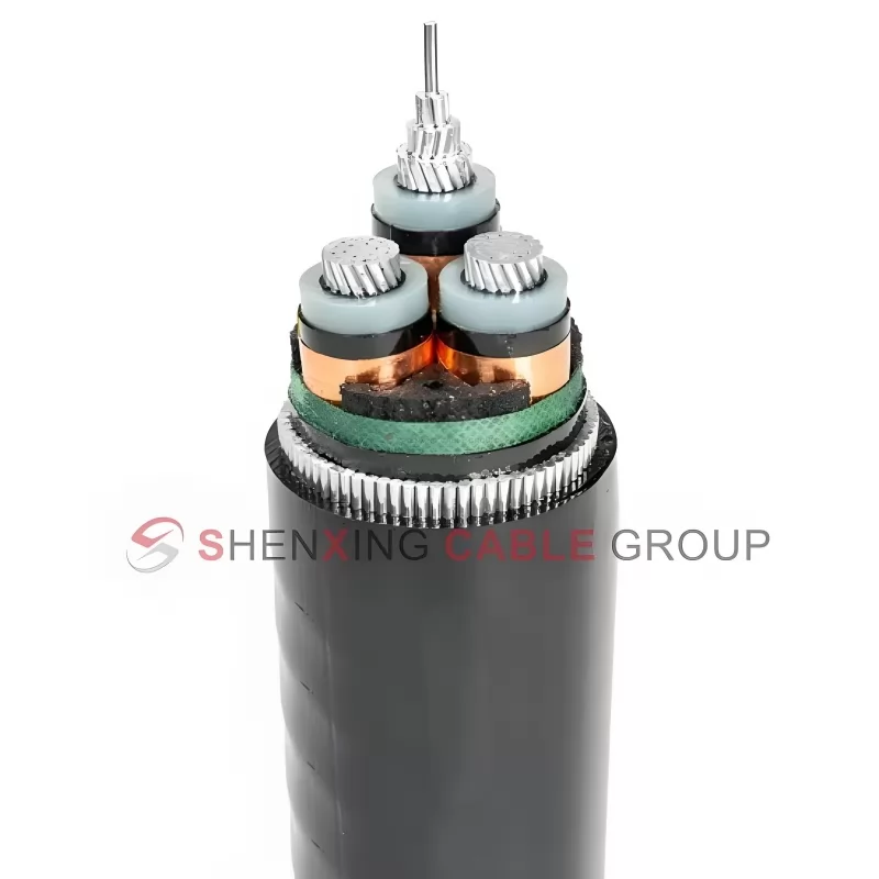 Medium Voltage Aluminum Core XLPE Insulated PVC Sheathed Steel Wire Armored Power Cable