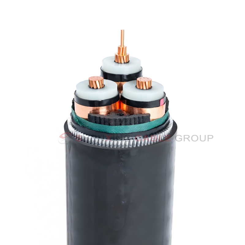 XLPE insulated fine round steel wire armored PVC sheathed power cable