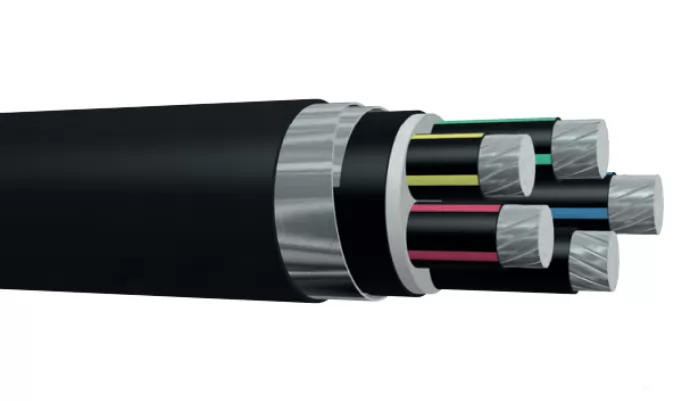 Medium voltage, aluminum alloy conductor, xlpe insulation, PVC sheath, steel tape armor, power cable